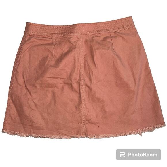 Madewell Women's Mini Skirt in Rust - Picture 2 of 8